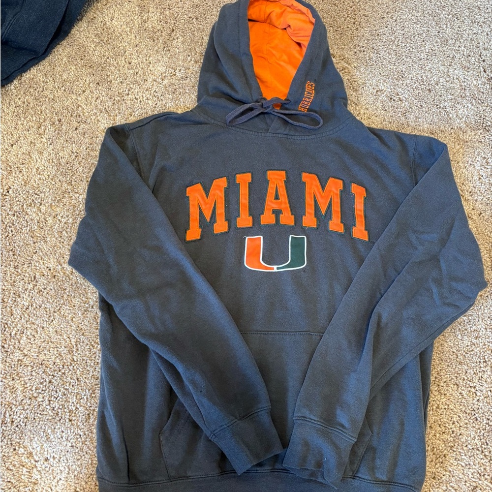 Miami Hurricanes Grey/Gray Hoodie